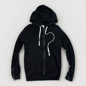EVER Clothing Brand Skater Hoodie Black Size P Small Full Zip